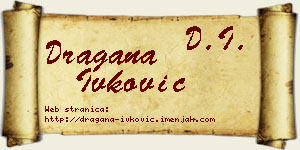 Dragana Ivković vizit kartica